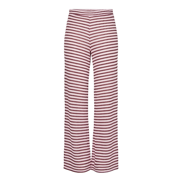PIECES JEYA HW WIDE KNIT PANT PINK TULLE/ PORT ROYALE - 17163791